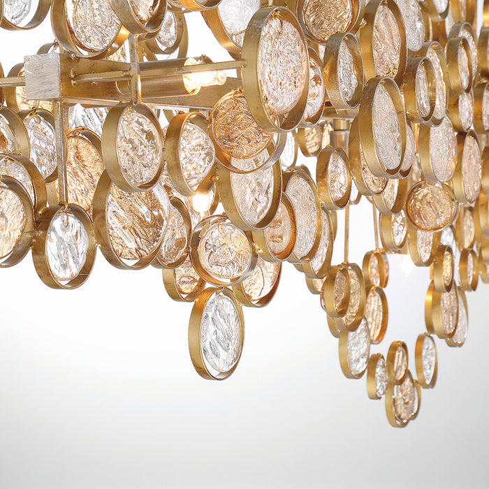 Eurofase 34032-027 15 Light Chandelier, Gold