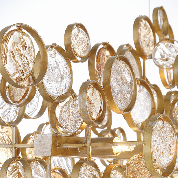 Eurofase 34032-027 15 Light Chandelier, Gold