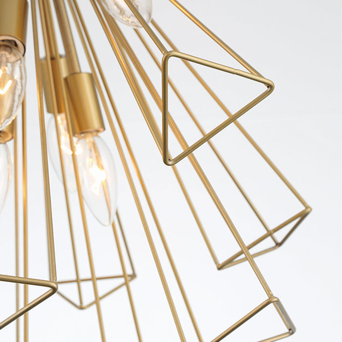 Eurofase 43862-028 Seven Light Pendant, Gold