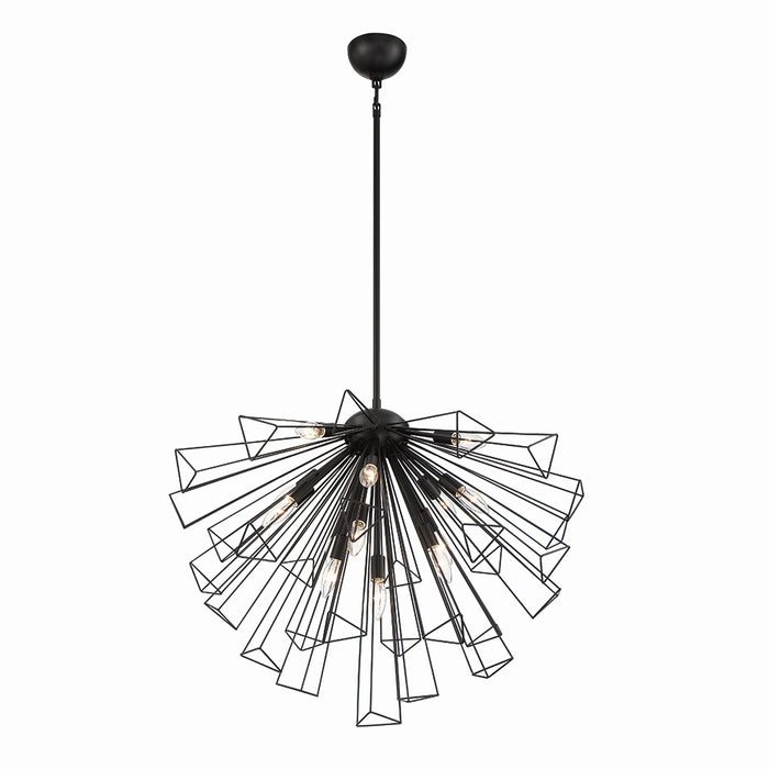 Eurofase 43863-013 13 Light Chandelier, Black
