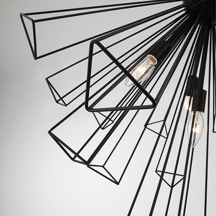 Eurofase 43863-013 13 Light Chandelier, Black