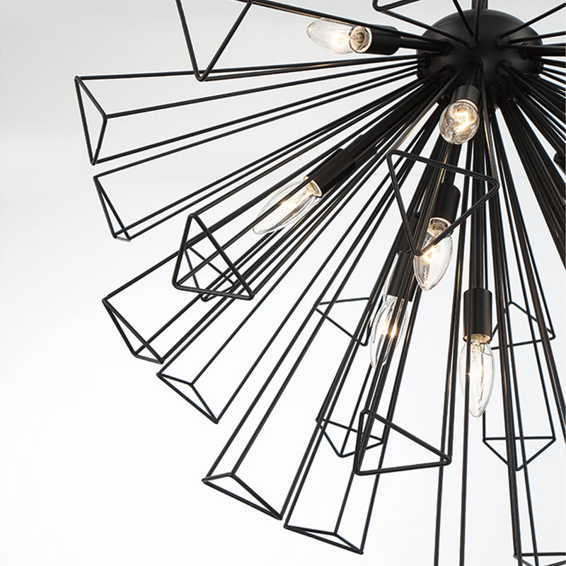 Eurofase 43863-013 13 Light Chandelier, Black