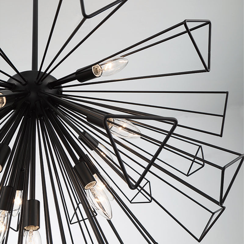 Eurofase 43863-013 13 Light Chandelier, Black