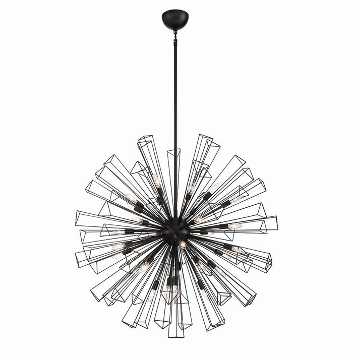 Eurofase 43864-010 29 Light Chandelier, Black