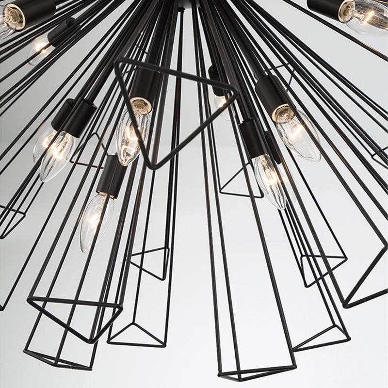 Eurofase 43864-010 29 Light Chandelier, Black