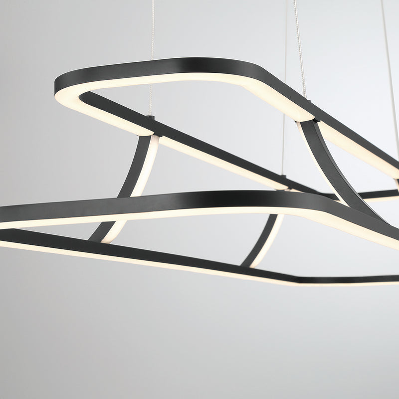 Eurofase 43877-010 LED Chandelier, Black