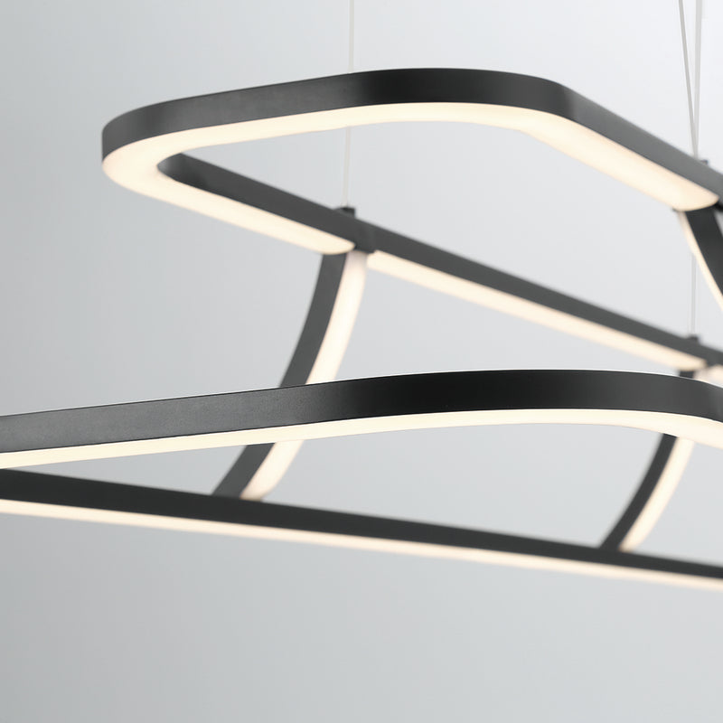 Eurofase 43877-010 LED Chandelier, Black