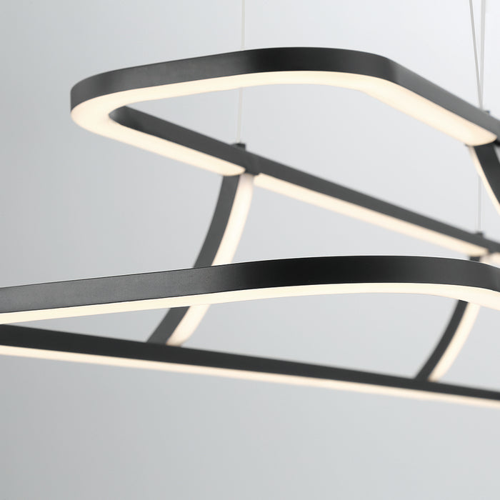 Eurofase 43877-010 LED Chandelier, Black