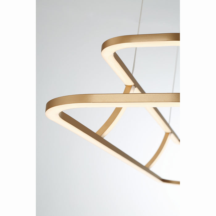 Eurofase 43877-027 LED Chandelier, Gold