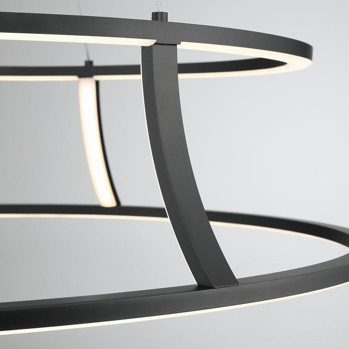 Eurofase 43886-012 LED Chandelier, Black