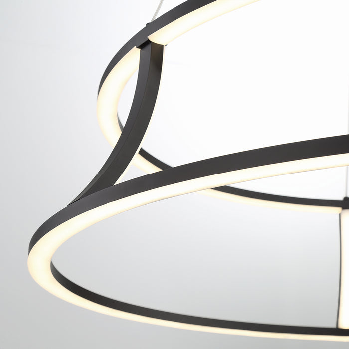 Eurofase 43886-012 LED Chandelier, Black