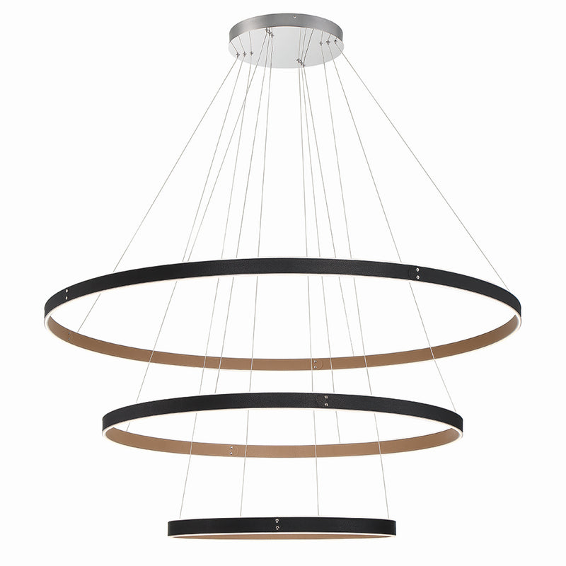 Eurofase 43900-015 LED Chandelier, Black