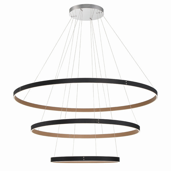 Eurofase 43900-015 LED Chandelier, Black