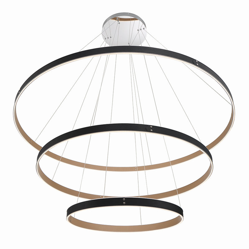 Eurofase 43900-015 LED Chandelier, Black