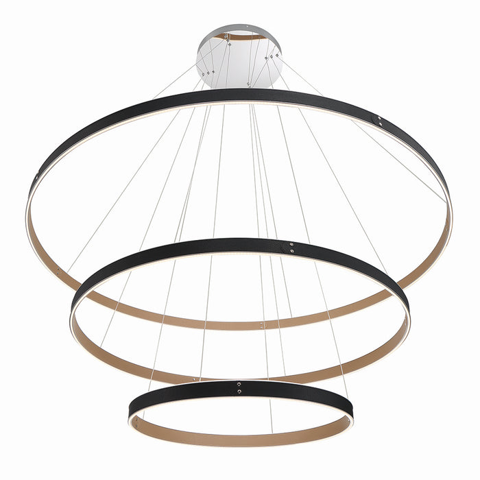 Eurofase 43900-015 LED Chandelier, Black