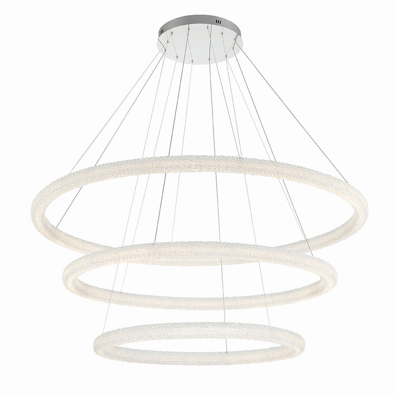 Eurofase 43927-012 LED Chandelier, Chrome