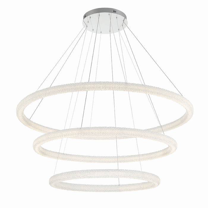 Eurofase 43927-012 LED Chandelier, Chrome