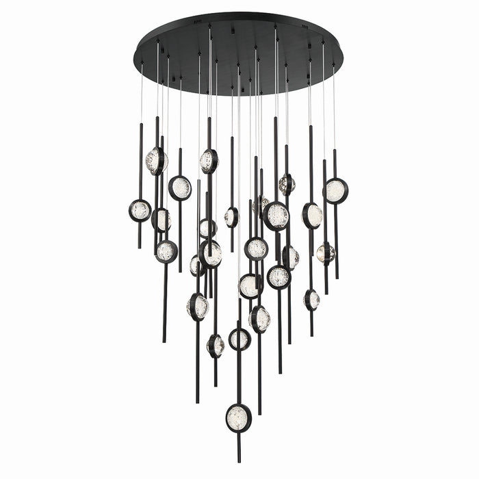 Eurofase 43890-019 LED Chandelier, Black