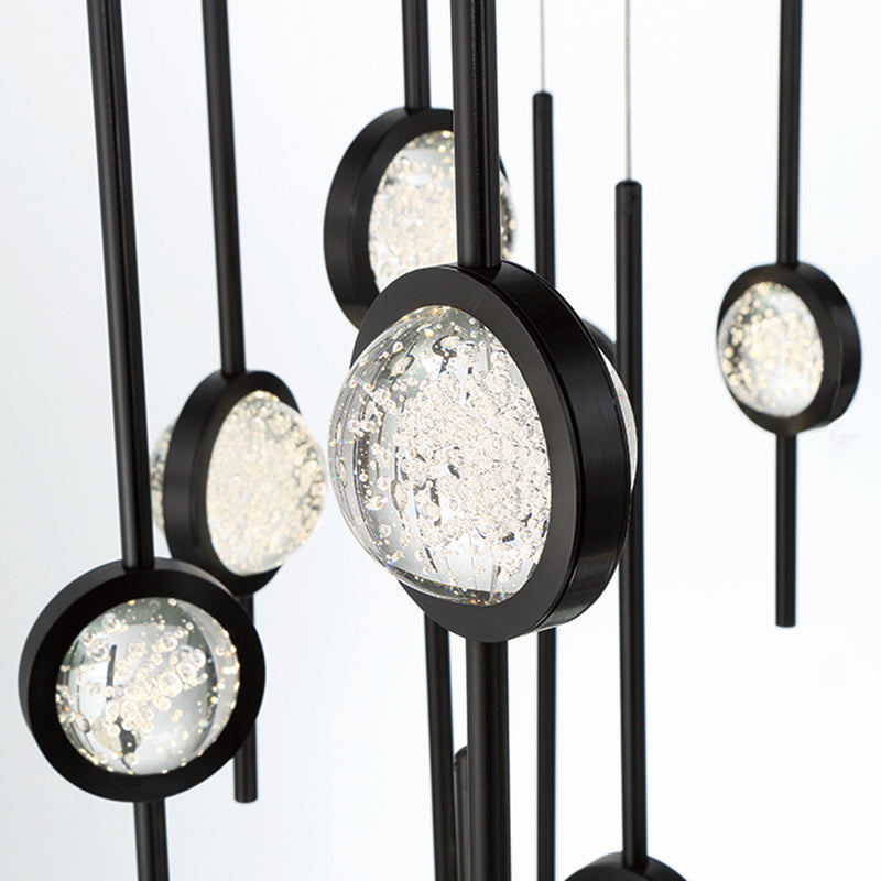 Eurofase 43890-019 LED Chandelier, Black