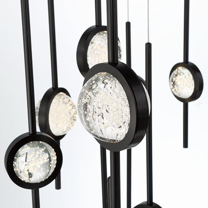 Eurofase 43890-019 LED Chandelier, Black