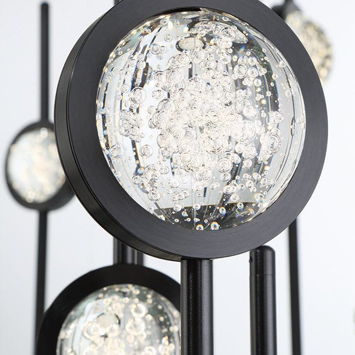 Eurofase 43890-019 LED Chandelier, Black