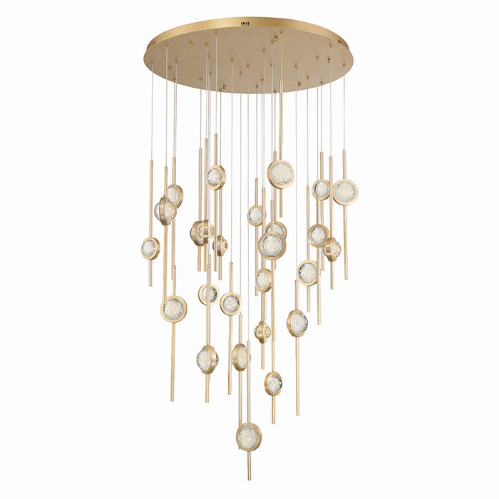 Eurofase 43890-026 LED Chandelier, Gold
