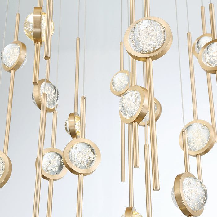 Eurofase 43890-026 LED Chandelier, Gold