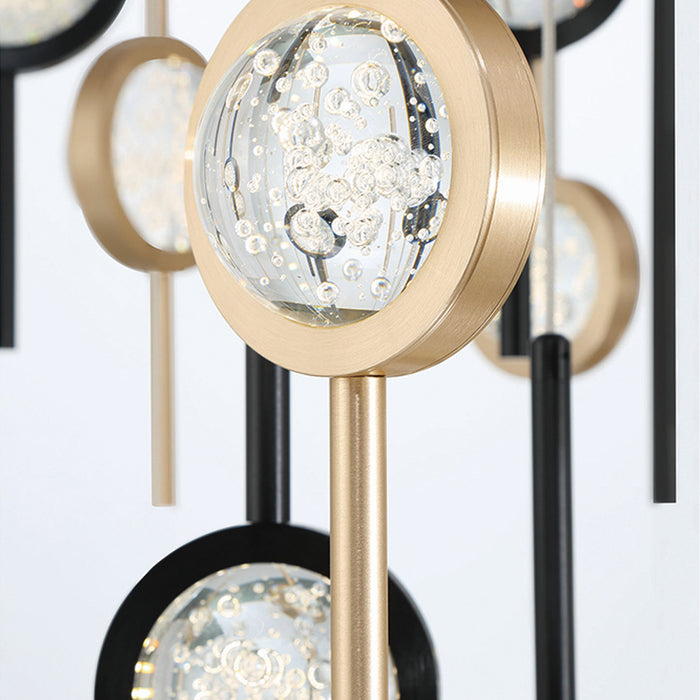Eurofase 43890-033 LED Chandelier, Gold-Black