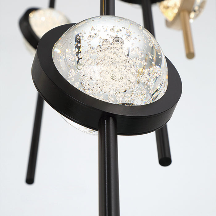 Eurofase 43890-033 LED Chandelier, Gold-Black
