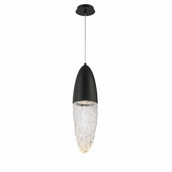 Eurofase 43857-025 One Light Pendant, Black