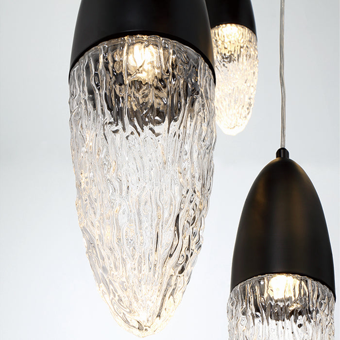 Eurofase 43859-022 12 Light Chandelier, Black