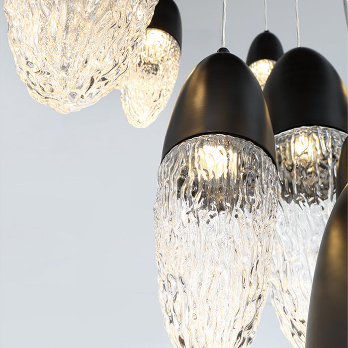 Eurofase 43860-025 22 Light Chandelier, Black