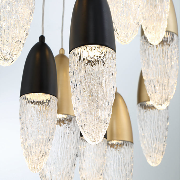 Eurofase 43860-043 22 Light Chandelier, Gold-Black