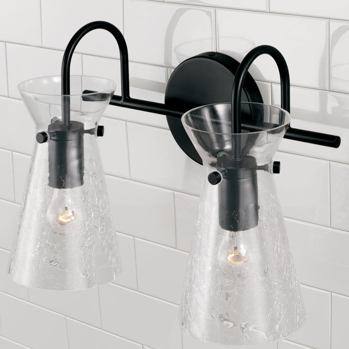 Capital Lighting 142421MB Two Light Vanity, Matte Black