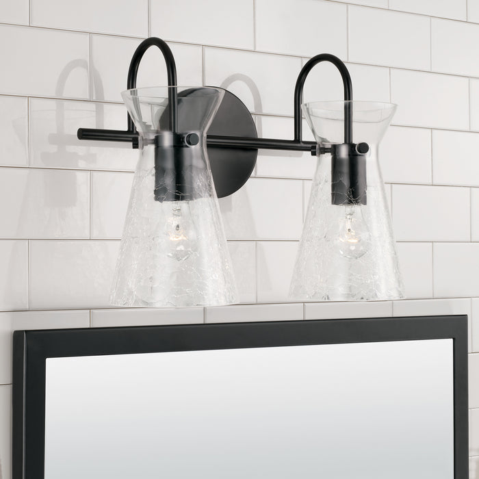 Capital Lighting 142421MB Two Light Vanity, Matte Black