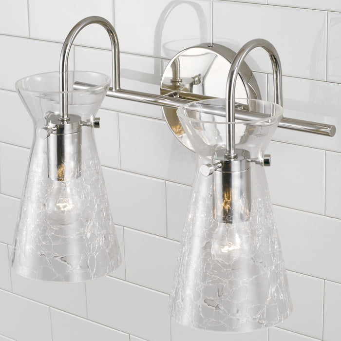 Capital Lighting 142421PN Two Light Vanity, Polished Nickel
