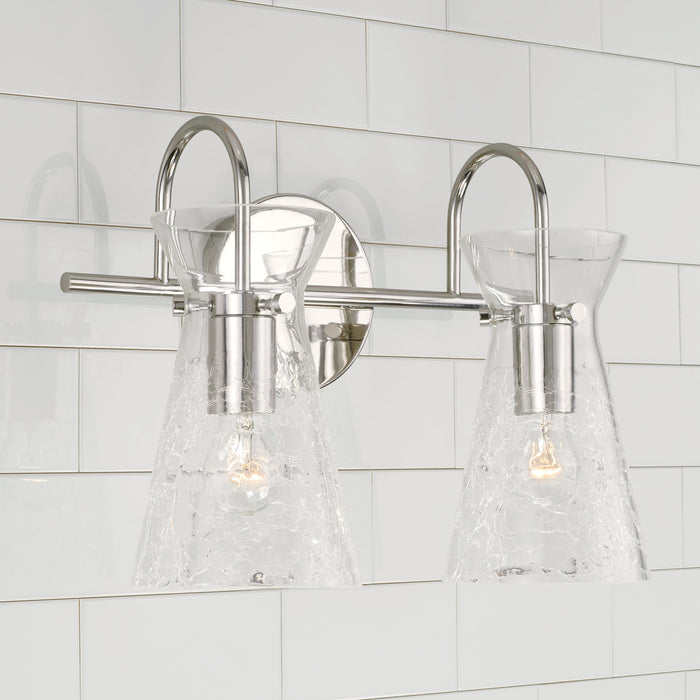 Capital Lighting 142421PN Two Light Vanity, Polished Nickel