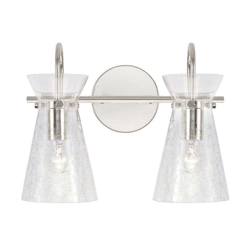 Capital Lighting 142421PN Two Light Vanity, Polished Nickel