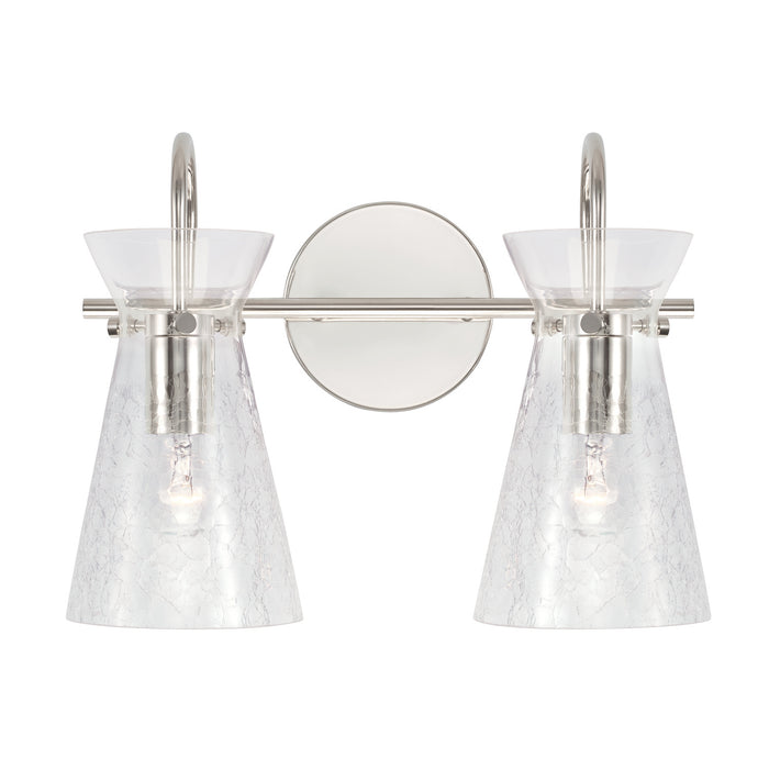 Capital Lighting 142421PN Two Light Vanity, Polished Nickel