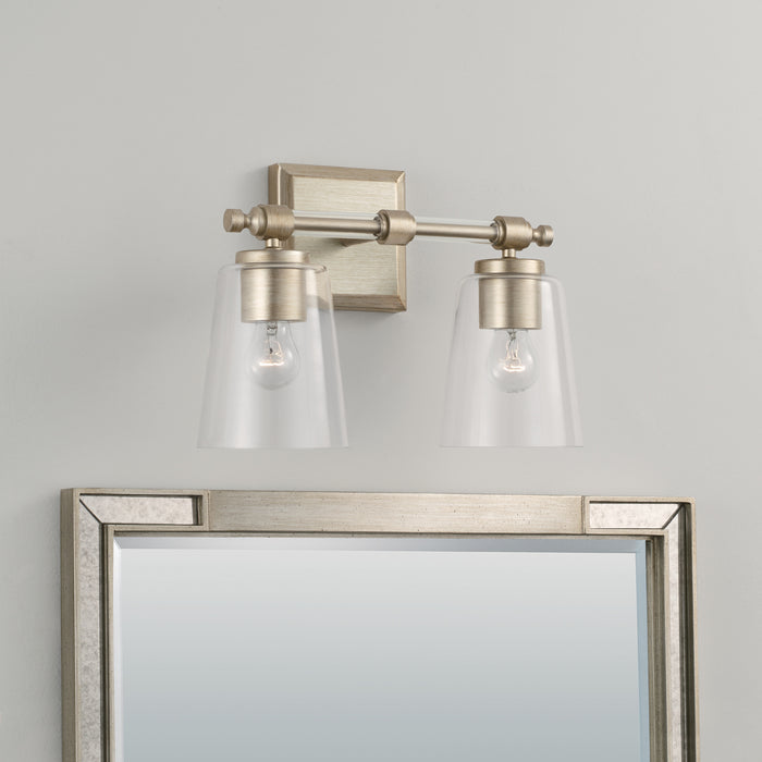 Capital Lighting 144821BS-523 Two Light Vanity, Brushed Champagne