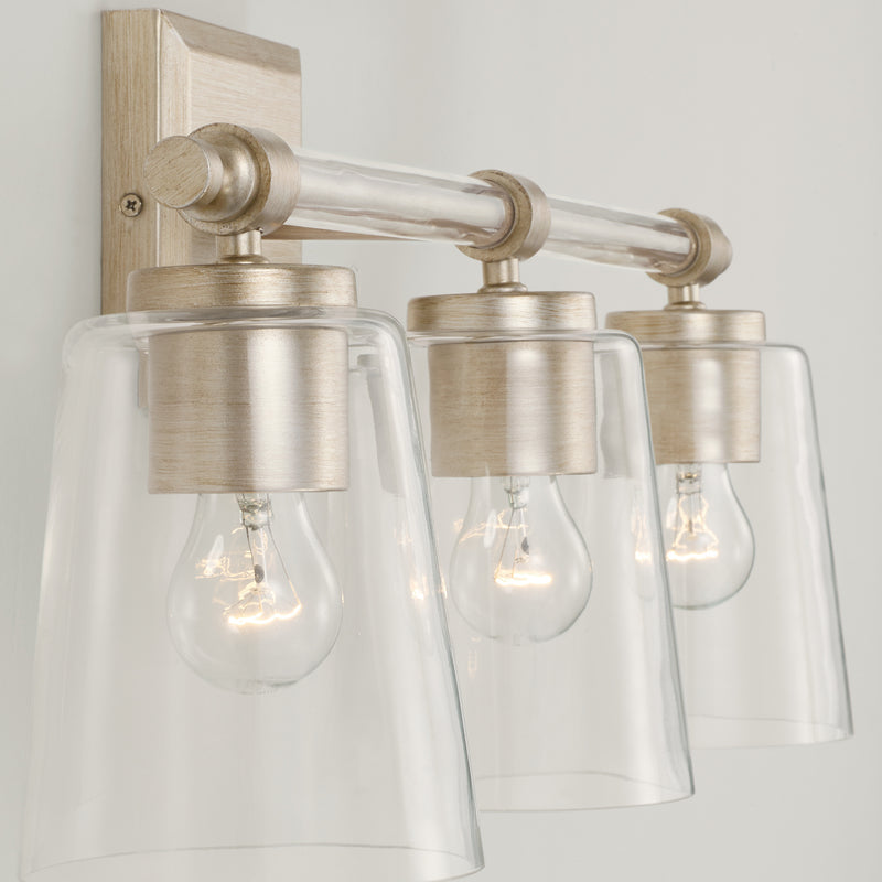 Capital Lighting 144831BS-523 Three Light Vanity, Brushed Champagne