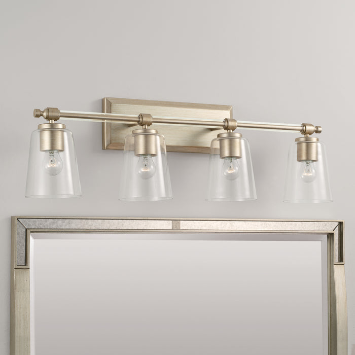 Capital Lighting 144841BS-523 Four Light Vanity, Brushed Champagne