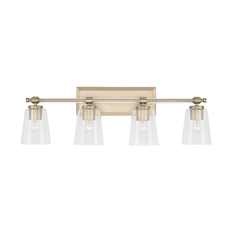 Capital Lighting 144841BS-523 Four Light Vanity, Brushed Champagne