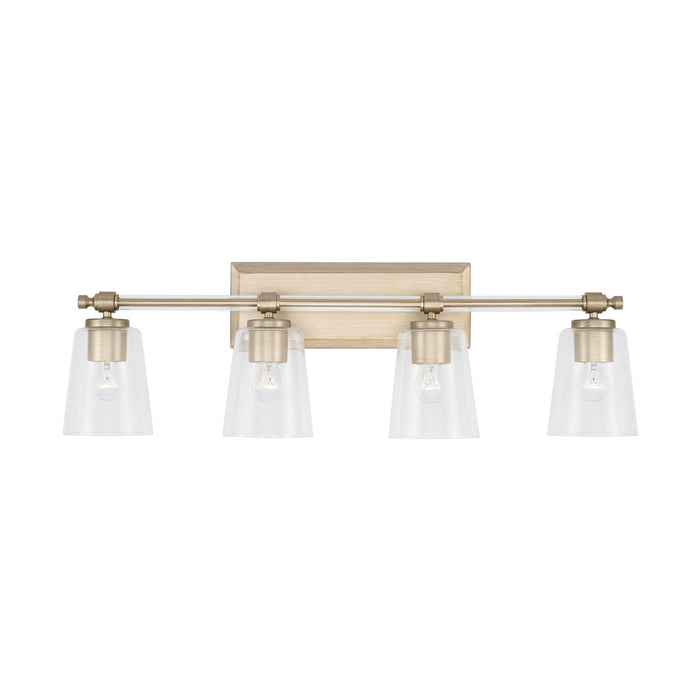 Capital Lighting 144841BS-523 Four Light Vanity, Brushed Champagne