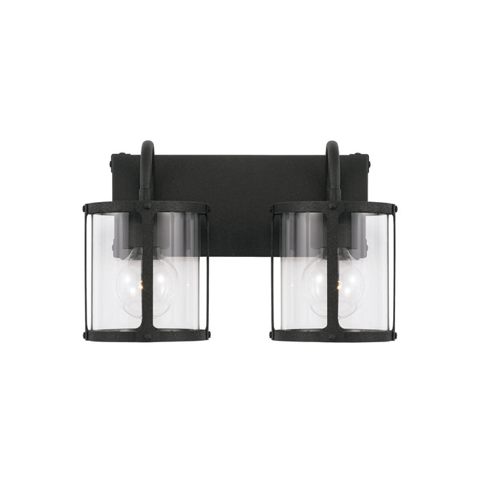 Capital Lighting 144921BI-527 Two Light Vanity, Black Iron