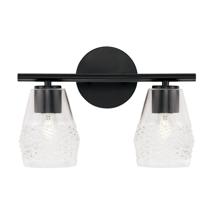 Capital Lighting 145021MB-524 Two Light Vanity, Matte Black
