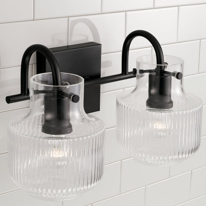Capital Lighting 145121MB Two Light Vanity, Matte Black
