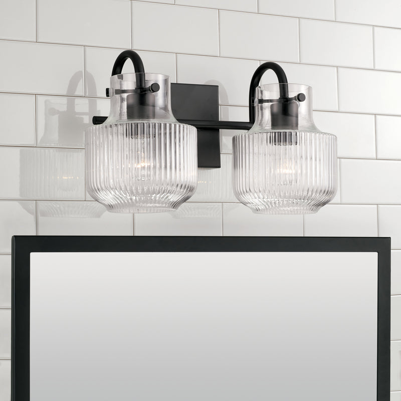 Capital Lighting 145121MB Two Light Vanity, Matte Black