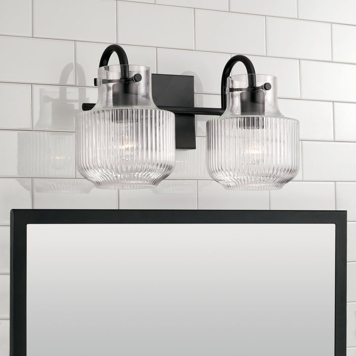 Capital Lighting 145121MB Two Light Vanity, Matte Black