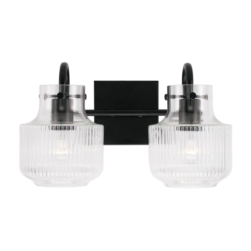 Capital Lighting 145121MB Two Light Vanity, Matte Black